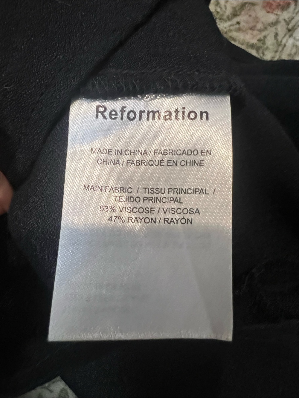 Reformation Margot Skirt Size 4 Black - Picture 6 of 7